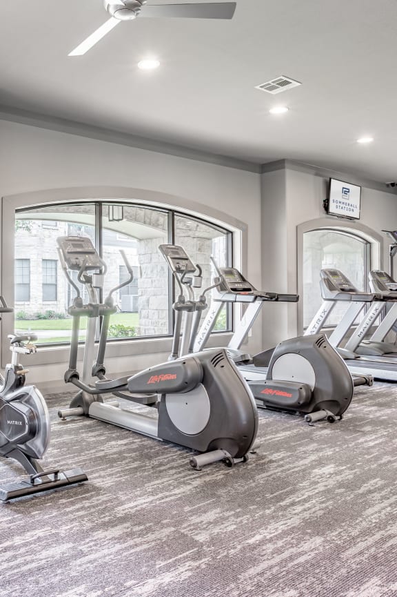 our state of the art gym is equipped with cardio machines and weights