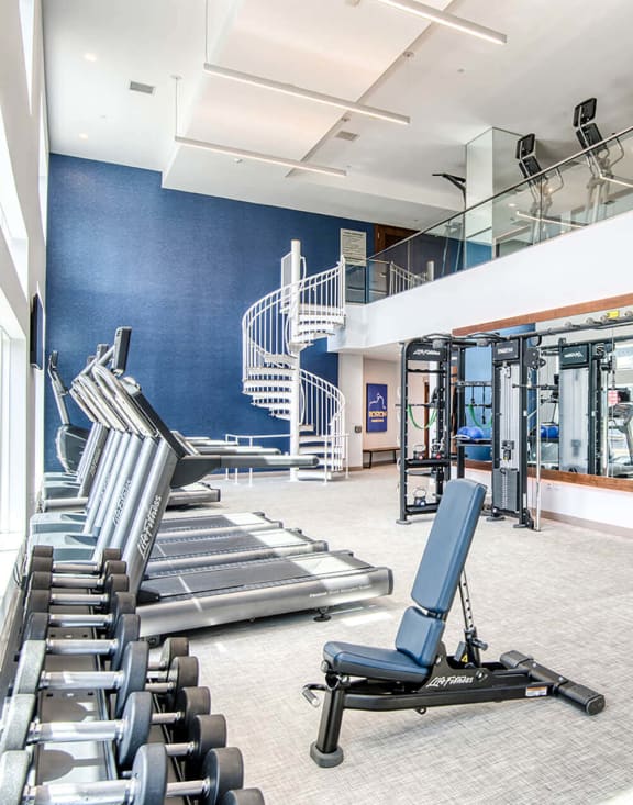 Fully-equipped fitness center, at Hopkinton by Windsor, Hopkinton, Massachusetts