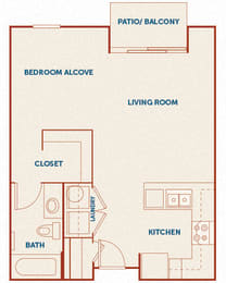 ABQ Uptown Apartments - A001 - Studio and 1 bath