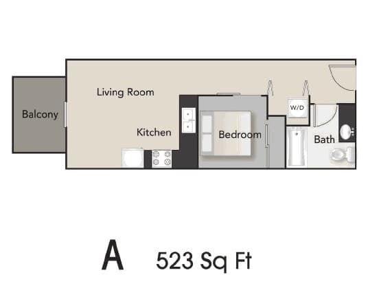 7 Hills Apartments in Seattle, Washington A Floor Plan