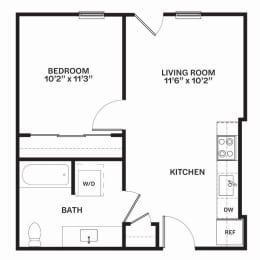 C10 Floor Plan at Corner 63, Seattle, WA