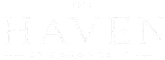 The image displays the text "The Haven at Eagandale" in white on a black background.