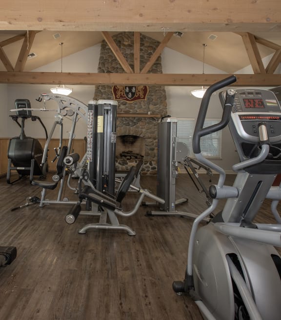 Bishop's Court apartments fitness center at Bishop's Court Apartments, Rancho Cordova, CA