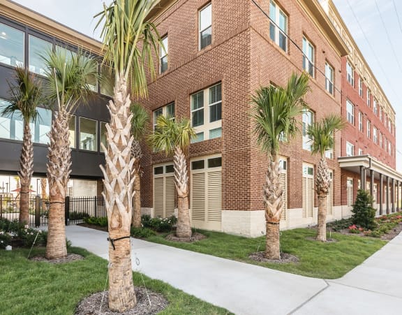 The exterior of the apartments at Villas on the Strand in Galveston, TX