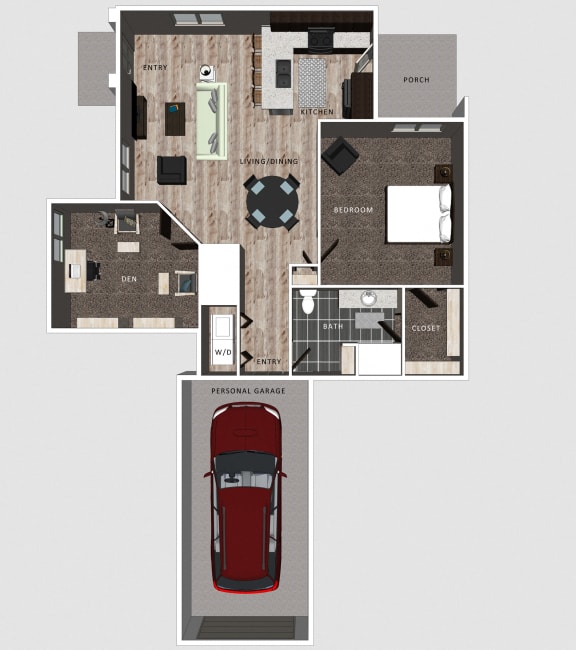 Casper floor plan at the Villas at Falling Waters in Omaha, NE