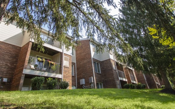 This is a photo of a balcony at Deer Hill Apartments in Cincinnati, OH.