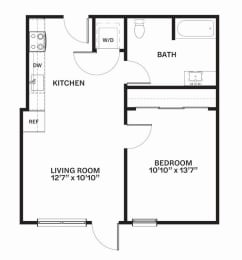 C23 Floor Plan at Corner 63, Seattle, WA 98115