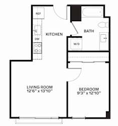 C7 Floor Plan at Corner 63, Seattle, Washington