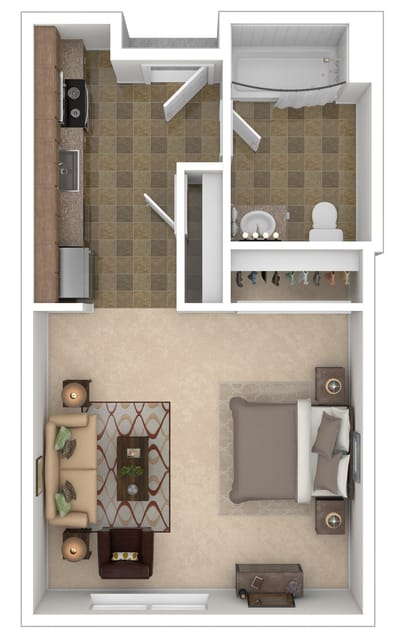 10th Street Studio Floor Plan