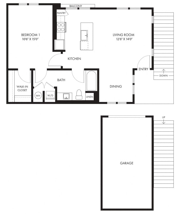LVB Apartments 2D Floor Plan Unit CARRIAGE