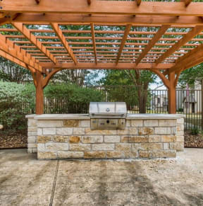 a barbeque area