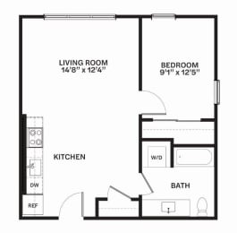 C25 Floor Plan at Corner 63, Seattle, 98115