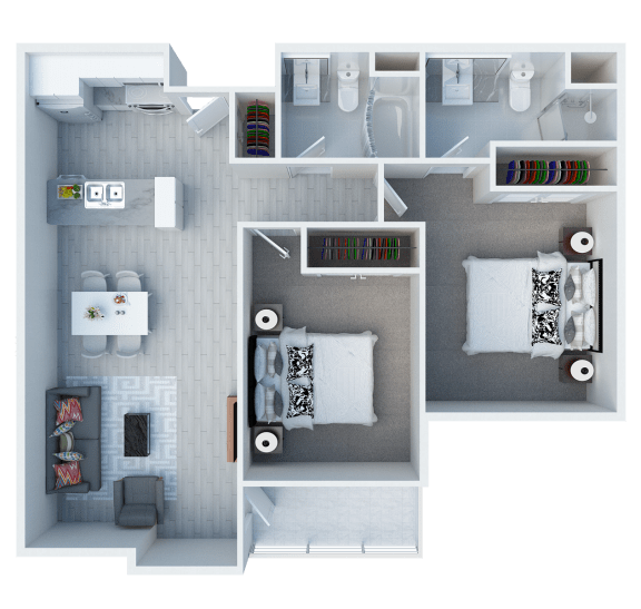 Floor Plans of Somerset Apartments in Antioch, CA