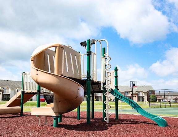 The playground outside Walnut Creek Apartments for rent in Kokomo, IN 46902