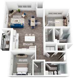a floor plan of unit c of the unit c1 floor plan