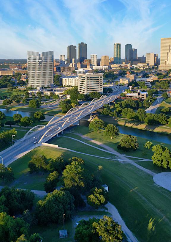 an aerial view of the city and the snake river