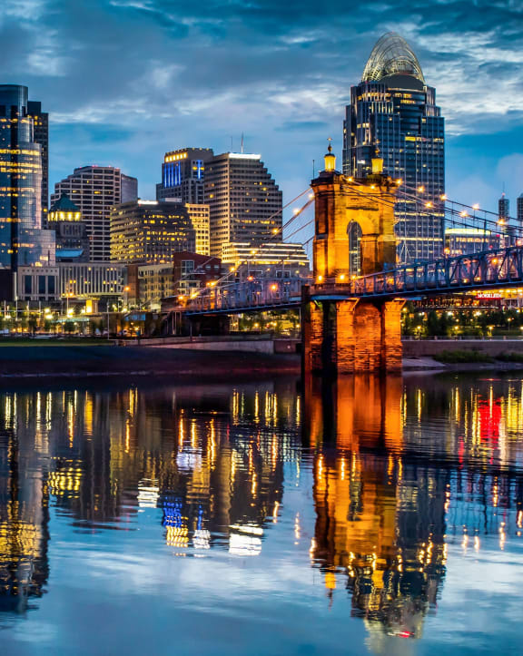 Downtown Cincinnati  at Devou Village, Ft. Wright