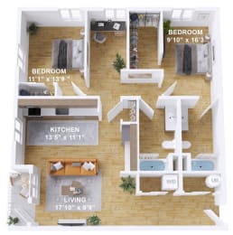 2 bed 2 bath D at The Mill on Maple Apartments, Oregon City, OR