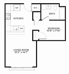 B2 Floor Plan at Corner 63, Seattle
