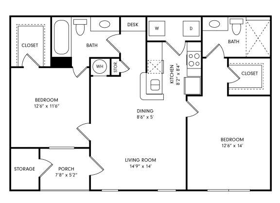 B1 First Floor Floor Plan at Sovereign at Overland Park, Overland Park