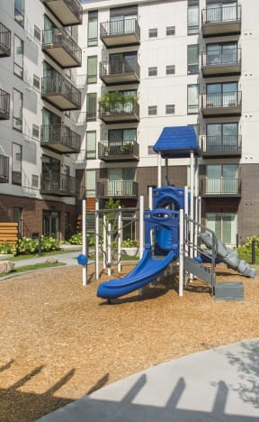 Outdoor Courtyard With Playground