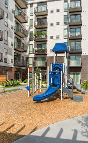 Outdoor Courtyard With Playground