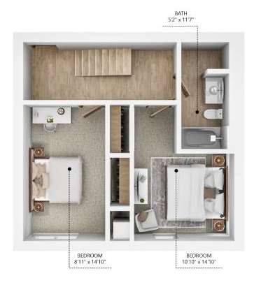 C7L Floor Plan at City Square Lofts, Des Moines, IA 50309