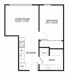 C5 Floor Plan at Corner 63, Washington 98115
