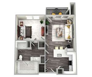 Grant Floor Plan at Emblem Alpharetta Apartments, Georgia