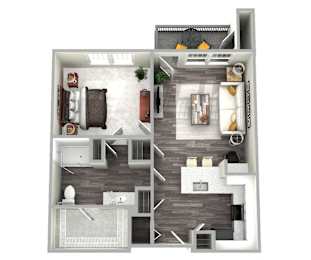 Grant Floor Plan at Emblem Alpharetta Apartments, Georgia