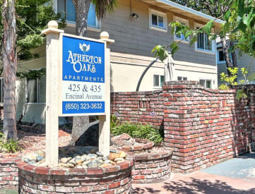 Elegant Entry Signage at Atherton Oaks, California, 94025