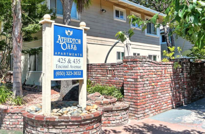 Elegant Entry Signage at Atherton Oaks, California, 94025