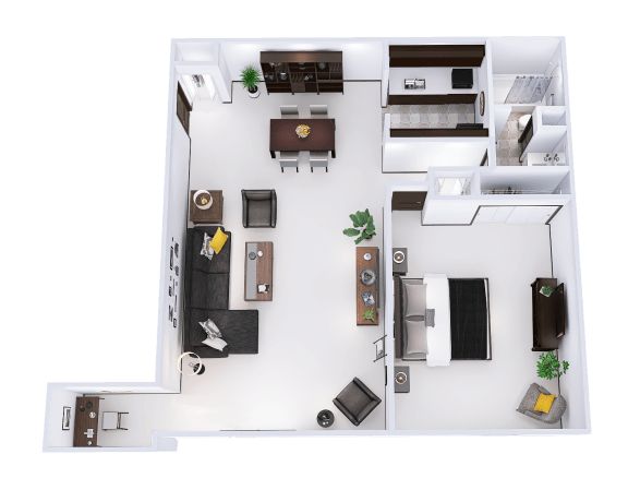 Floor Plans of Alpine Court Apartments in West Allis WI