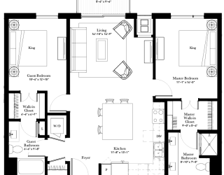 Lady Slipper apartment floor plan