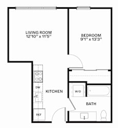 C5 MFTE Floor Plan at Corner 63 Apartments in Seattle, Washington