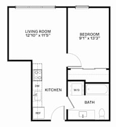 C6 MFTE Floor Plan at Corner 63 Apartments in Seattle, Washington
