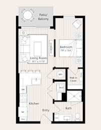 A2 Floor Plan at Huxley Scottsdale, Arizona