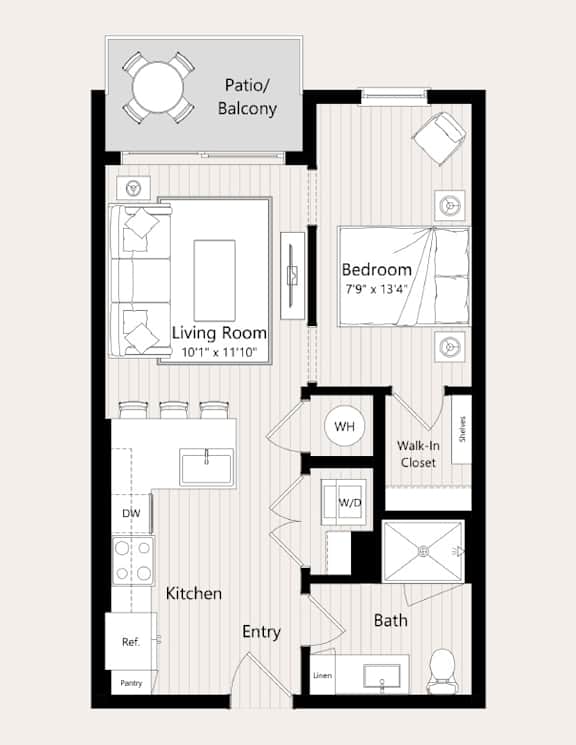 A2 Floor Plan at Huxley Scottsdale, Arizona