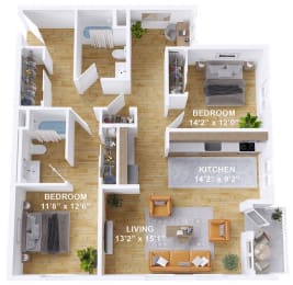 2 bed 2 bath at The Mill on Maple Apartments, Oregon City, 97045