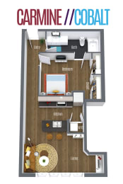 Carmine Cobalt Floor Plan at Scott's View, Richmond, VA, 23230