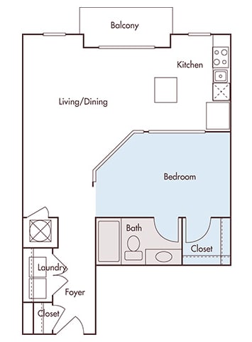 Windward Long Point - A1 - Osprey - Studio - 1 Bath - 2D