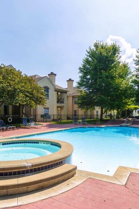 The refreshing pool at Enclave At Town Center, perfect for unwinding.