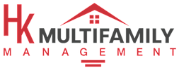 A logo for a company called HK Multifamily Management.