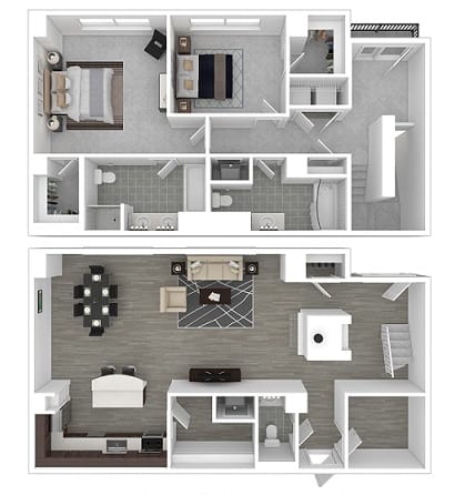 Carlyle floor plan at The Manhattan Tower and Lofts, Denver, CO
