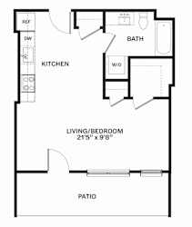 A12 Floor Plan at Corner 63, Seattle, WA 98115
