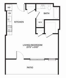 A12 Floor Plan at Corner 63, Seattle, WA 98115