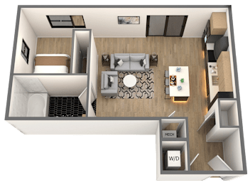 Great Lawn Floor Plan at Chelsea Apartments, St Louis, MO, 63112