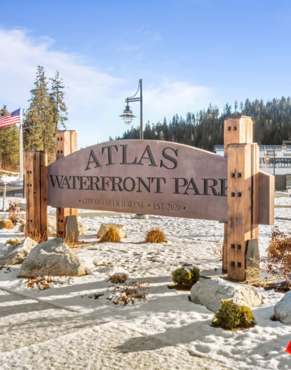 Atlas Waterfront Park Monument Sign