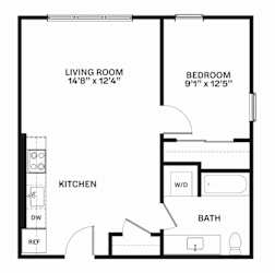 C25 MFTE Floor Plan at Corner 63, Seattle, Washington