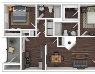 B1 3D floor plan